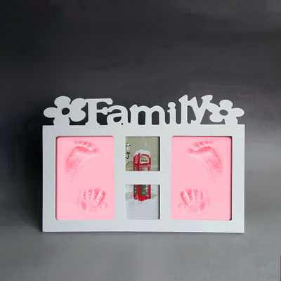 Kalite  Wooden Baby Hand And Footprint Frame Fabrika