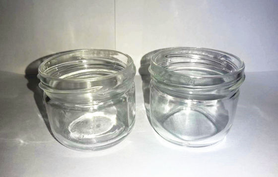 Yüksek Şeffaflıklı Kaviar Cam Kavanoz Standart 120ml Metal Kapaklı