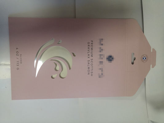 İçinde su geçirmez olan özel somon yemeği zarfı 4oz / 8oz