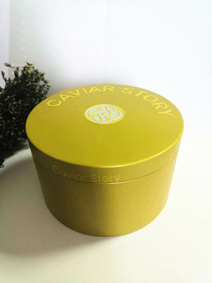 Boş Vakum Kaviar 30g / 50g Kavair İçin Kavair Kaşığıyla Logo Çapa Çapa Kapak