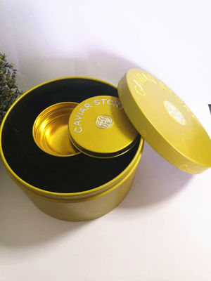 Boş Vakum Kaviar 30g / 50g Kavair İçin Kavair Kaşığıyla Logo Çapa Çapa Kapak