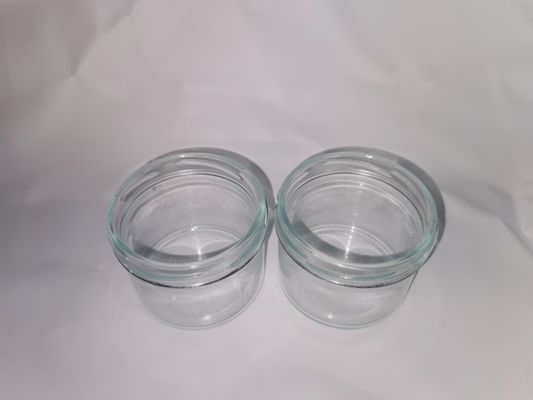 Yüksek Şeffaf Gıda Kaliteli Kaviar Cam Kavanoz Standart 8OZ 240ml Metal Kapaklı
