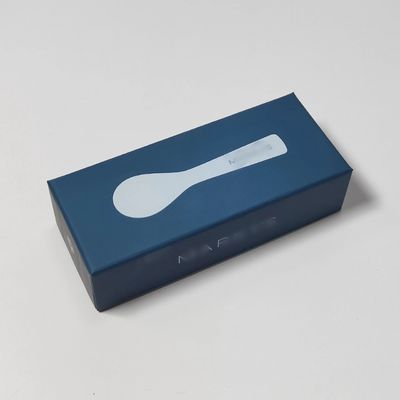 2024 Yeni Tasarım Kaviar süpürge kaşığı 140x50x38mm logo ile hediye kutusu
