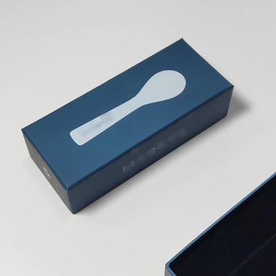 2024 Yeni Tasarım Kaviar süpürge kaşığı 140x50x38mm logo ile hediye kutusu