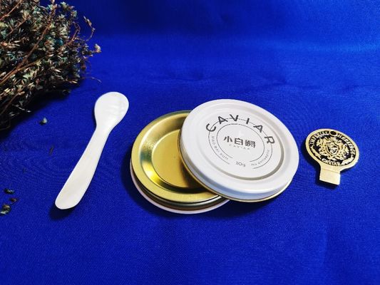 0.28 mm Gıda Kaliteli Kaviar Paketleme Vakum Boş 10g kutu baskı ile