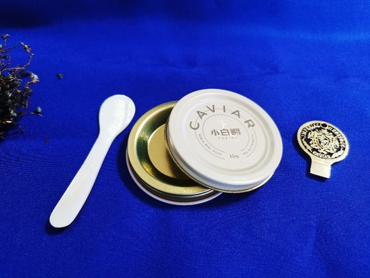 0.28 mm Gıda Kaliteli Kaviar Paketleme Vakum Boş 10g kutu baskı ile