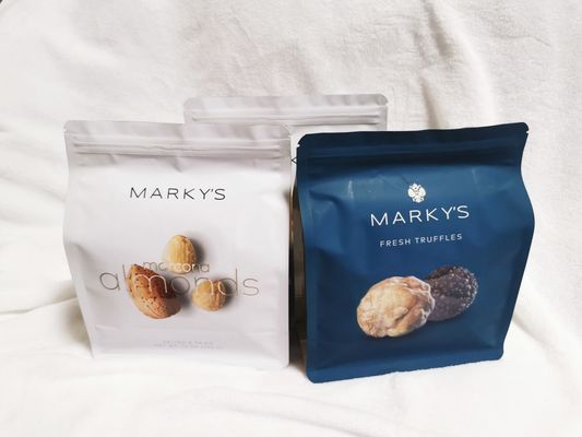 Trifle ve mantar ambalajı için Spot UV Baskılı Plastik Stand Up Pocket Bags
