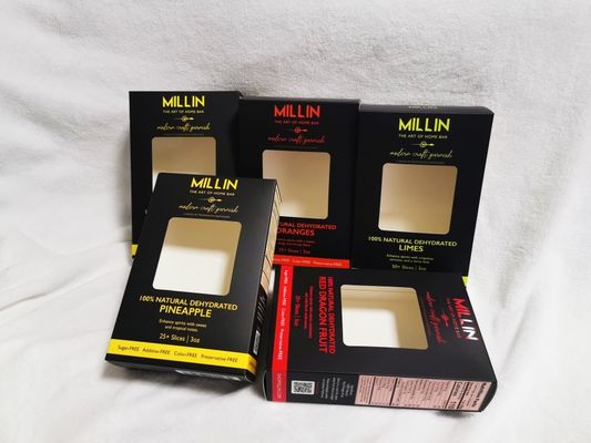 Özelleştirilmiş Karton Kuru Meyve Ambalajı Offset Baskı Noktası UV ile Karton Kutusu
