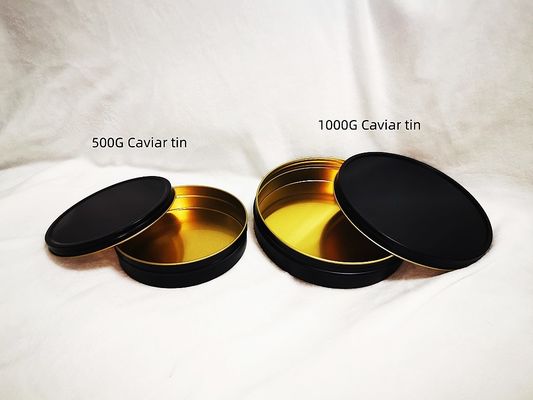 Vakum Boş Kefiye Teneke Kutu Gıda Kaliteli Paket 1000ml/g 1kg içinde mat siyah altın