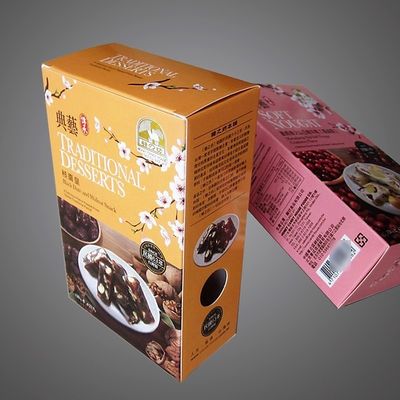 Renkli Kaplı Kağıt Paket Kutusu Katlan ve Dök Yapım Tarzı