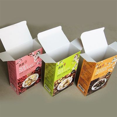 Renkli Kaplı Kağıt Paket Kutusu Katlan ve Dök Yapım Tarzı