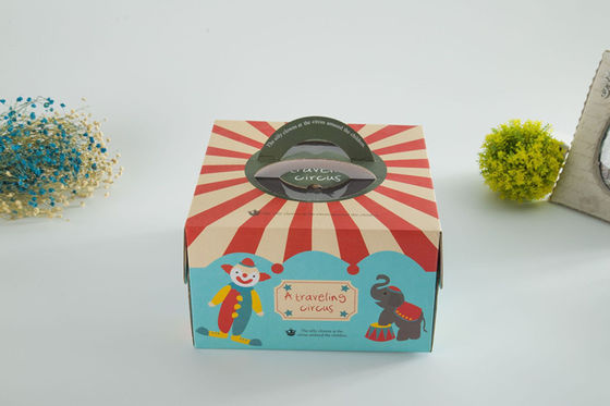 Tanıtım Karton Paket Kutusu, Mini Pasta Kutusu Paket Gıda Sınıfı