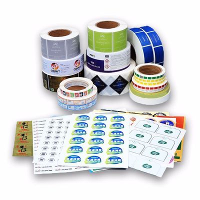 Suya dayanıklı vinil iş çıkartmaları, kağıt / PVC / evcil hayvan malzemesi ile basılmış bir logo