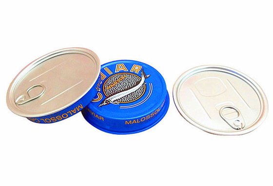 3.5oz 7oz Ring Pull Kaviar Paketleme Konteyneri, Alüminyum Kaviar Teneke Kutusu