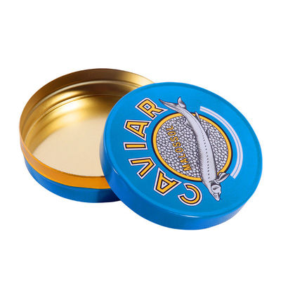125g 250g Kaviar Paketleme Teneke Kutu Özel Renk ISO 9001 Onaylanmış
