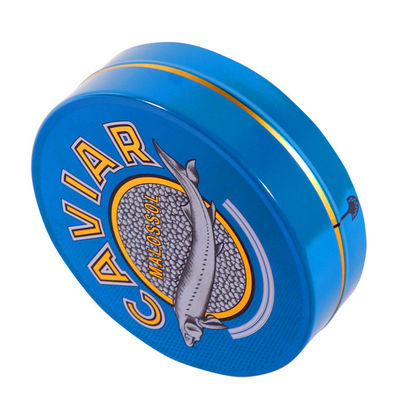 125g 250g Kaviar Paketleme Teneke Kutu Özel Renk ISO 9001 Onaylanmış