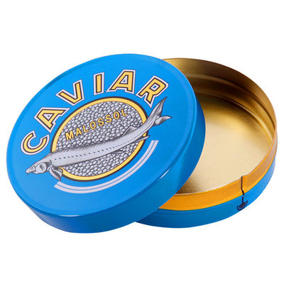 125g 250g Kaviar Paketleme Teneke Kutu Özel Renk ISO 9001 Onaylanmış