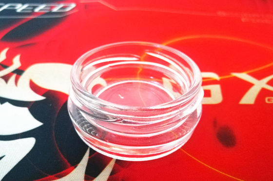 Toptan satış yüksek şeffaf 0.5 oz 15-20 gram cam havyar kavanozu farklı renkteki metal kapağı ile