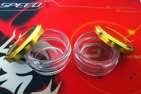 Yüksek Şeffaflıklı Cam Kaviar Kavanozu 1 oz 28-30 gram Metal Kapakla FDA Onaylı