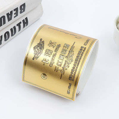 Matt Gold Logo Etiket etiketleri, Multi şekil kendi şarap şişesi etiketlerini yazdırın