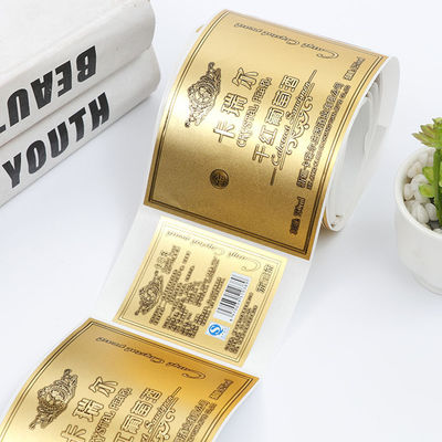 Matt Gold Logo Etiket etiketleri, Multi şekil kendi şarap şişesi etiketlerini yazdırın