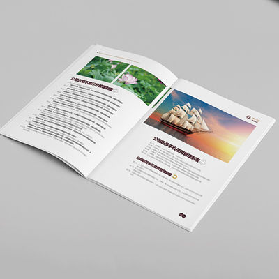 Kağıt Yumuşak Kapak Tam Renkli Broşürler, Özel Kartvizit Baskı ISO 9001 Onaylı