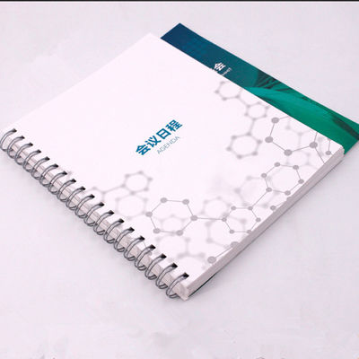 Lak kaplama yüzük bağlanmış kitap baskı reklam için özel renk