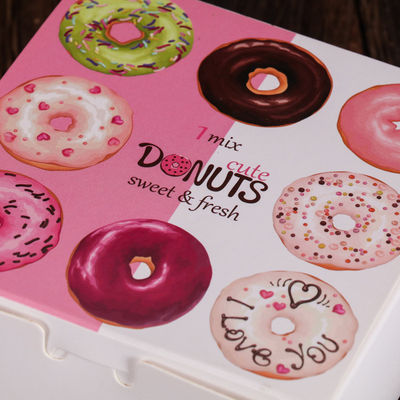 Donut Ekmek Paket Kutusu Çekmece Tarzı, Atıştırmalık Paket Kutusu Geri Dönüştürülmüş
