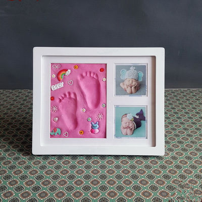 Ornament Hatıra Resim Çerçeve 28X23CM El ve ayak izi Çerçeve Kiti