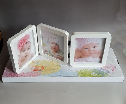 Kişiselleştirilmiş Ahşap Fotoğraf Çerçeve, Lüks Üçlü Fotoğraf Çerçeve Logo Baskılı