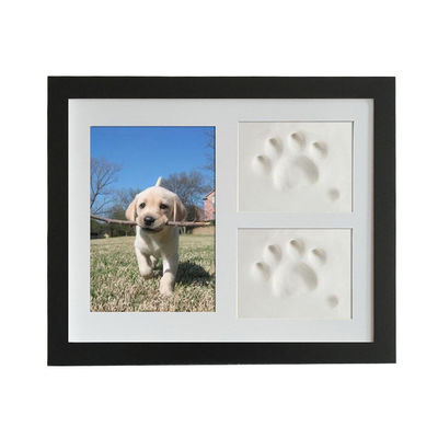 Ahşap Özel Fotoğraf Çerçevesi 28x23CM Köpek Ya Da Kediler için Evcil Pet Paw Resim Ekranı