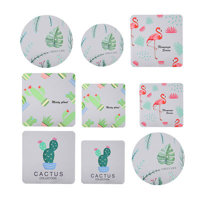 Absorbent Kağıt Tanıtım İçki Altüstü / İçkiler İçin Özel Yuvarlak Altüstü