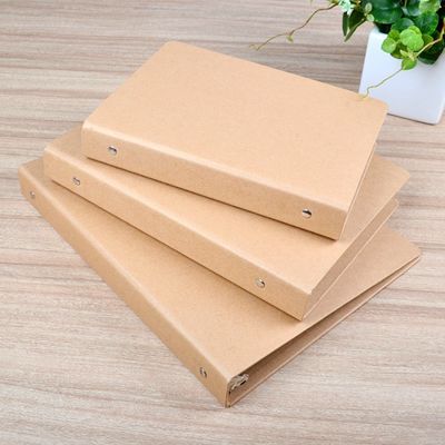 UV kaplama A6 A5 Kraft Kağıt Dosya Dosyası Yüzük Bağlı