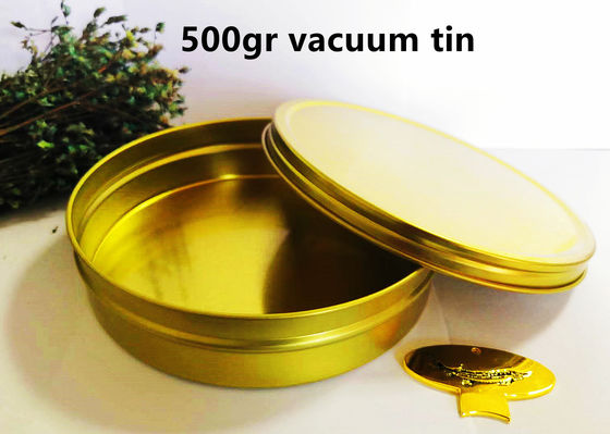 Vacuum Boş Kaviar Teneke Kutusu Gıda Kaliteli Paket 500g