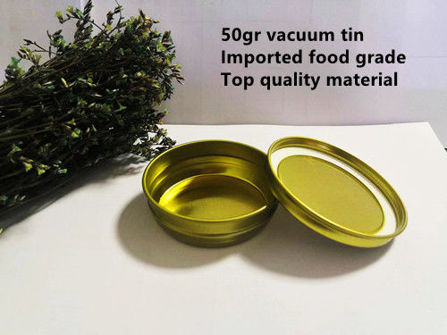 0.28mm Gıda Kaliteli Kaviar Paketleme 50g Boş Kutusu