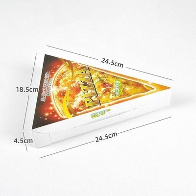 Kağıt Gıda Paketleme Kutusu İçeriği Pizza dilimleri için PE laminasyonu
