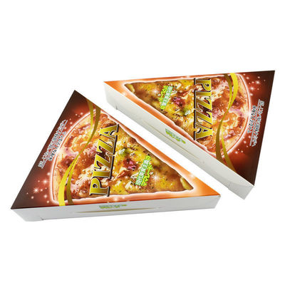 Kağıt Gıda Paketleme Kutusu İçeriği Pizza dilimleri için PE laminasyonu